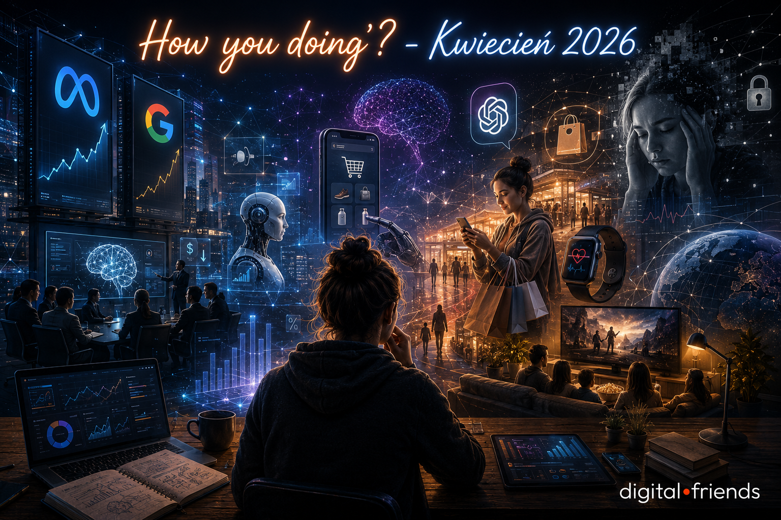Kwiecień 2026 w Marketingu: Między bańką AI a nowym ładem w reklamie